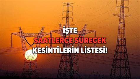 6 Mart 2024 İstanbul elektrik kesintisi saatlerce ışığa hasret kalabilirsiniz